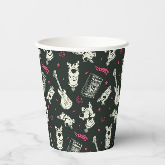 Gobelets En Papier Scooby Doo Punk Guitare et Motif Amp (Recto)