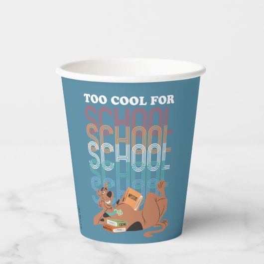 Gobelets En Papier Scooby Doo Trop Cool Pour L'École (Recto)
