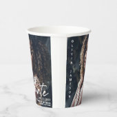 Gobelets En Papier Script manuscrit moderne | Photo (Droite)