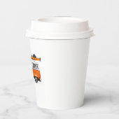 Gobelets En Papier Sea Kayak sur Orange Van (Verso)