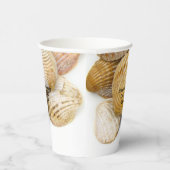Gobelets En Papier Sea Shells Mariage de plage tropical (Droite)