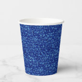 GOBELETS EN PAPIER SÉQUINS BLEUS COUPES DE FÊTE PAPIER (Verso)