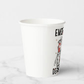 Gobelets En Papier Service d'urgence Skeleton Nuring Coffee Lover (Droite)