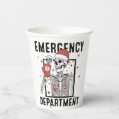 Gobelets En Papier Service d'urgence Skeleton Nuring Coffee Lover (Recto)