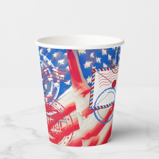 Gobelets En Papier Service postal (Verso)