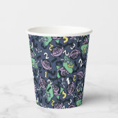 Gobelets En Papier Sésame Sésame | Count von Count Doodle Motif (Verso)