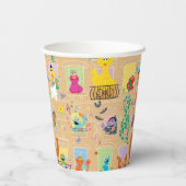 Gobelets En Papier Sesame Street Apartment Windows Pattern (Verso)