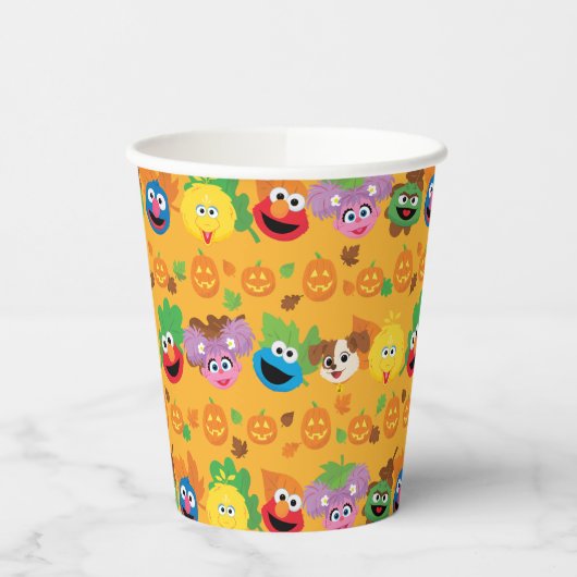 Gobelets En Papier Sesame Street Autumn quitte Motif (Gauche)
