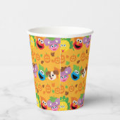 Gobelets En Papier Sesame Street Autumn quitte Motif (Droite)