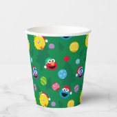 Gobelets En Papier Sesame Street Christmas Tree Motif (Recto)