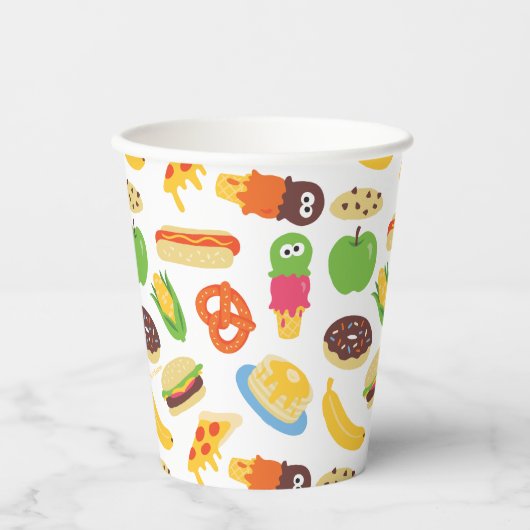 Gobelets En Papier Sesame Street Cookie Monster Foodie Camion (Recto)