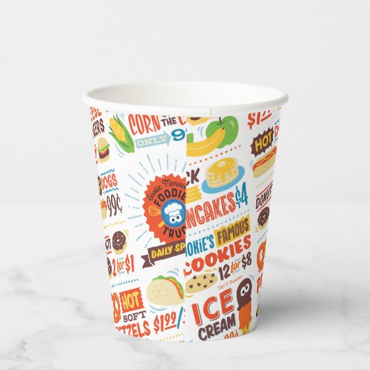 Gobelets En Papier Sesame Street Cookie Monster Foodie Camion (Droite)