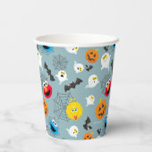 Gobelets En Papier Sesame Street Cute Motif Halloween (Verso)