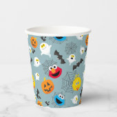 Gobelets En Papier Sesame Street Cute Motif Halloween (Recto)