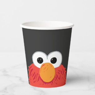 Gobelets En Papier Sesame Street Gros visage d'Elmo