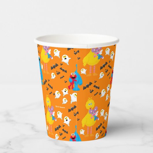 Gobelets En Papier Sesame Street Halloween chauves-souris et fantômes (Droite)