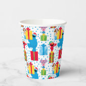 Gobelets En Papier Sesame Street Noël Présente Motif (Gauche)