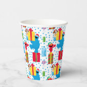 Gobelets En Papier Sesame Street Noël Présente Motif (Droite)