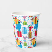 Gobelets En Papier Sesame Street Noël Présente Motif (Recto)