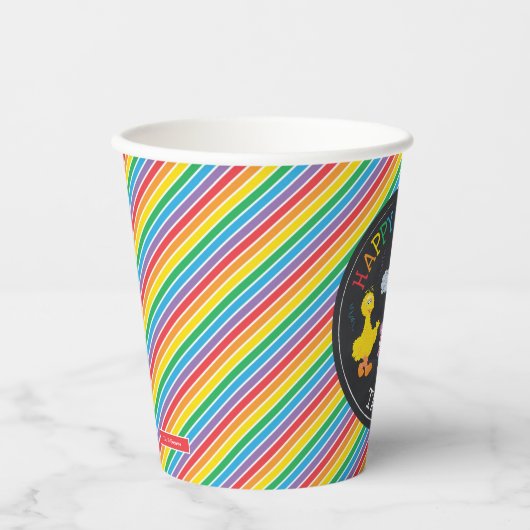 Gobelets En Papier Sesame Street Pals Chalkboard Arc-en-ciel Annivers (Recto)