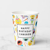 Gobelets En Papier Sesame Street Pals Confetti Birthday (Verso)