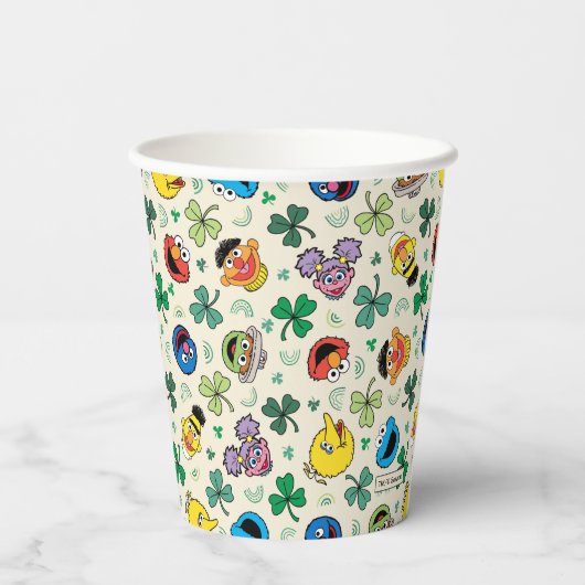 Gobelets En Papier Sesame Street St. Patrick's Day Motif (Verso)