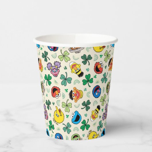 Gobelets En Papier Sesame Street St. Patrick's Day Motif (Gauche)