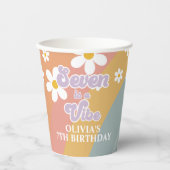 Gobelets En Papier Seven est une Vibe Retro Rainbow Cups (Recto)