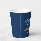 Gobelets En Papier Shabbat Shalom Custom Blue Sabbath Dîner (Droite)