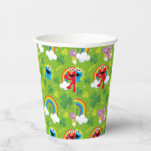 Gobelets En Papier Shamrock de rue Sesame et Motif arc-en-ciel (Droite)
