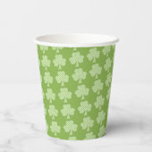 Gobelets En Papier Shamrock de verdure Clover Pois Patrick's Day (Verso)