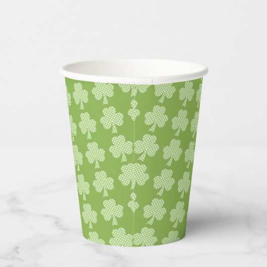 Gobelets En Papier Shamrock de verdure Clover Pois Patrick's Day (Droite)