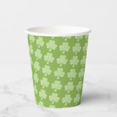 Gobelets En Papier Shamrock de verdure Clover Pois Patrick's Day (Recto)