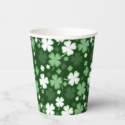 Gobelets En Papier Shamrock vert, St, Patrick's Day (Droite)