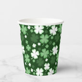 Gobelets En Papier Shamrock vert, St, Patrick's Day (Recto)