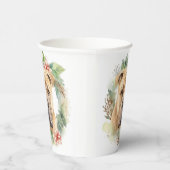 Gobelets En Papier Shar Pei Christmas Wreath Festive Pup (Droite)