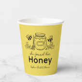 Gobelets En Papier She found her Honey Hand-drawn Bridal Shower (Recto)