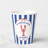 Gobelets En Papier She Found Her Lobster Nautical Bridal Shower (Recto)