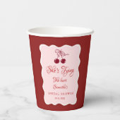 Gobelets En Papier She is tying the knot Bridal Shower (Verso)