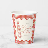 Gobelets En Papier She’s ready to pop baby shower (Verso)