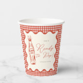 Gobelets En Papier She’s ready to pop baby shower (Recto)