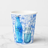 Gobelets En Papier She’s Ready To Pop Blue Boy Baby Shower (Recto)