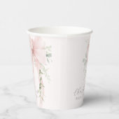 Gobelets En Papier She's tying the knot Blush Bow Bridal Shower (Droite)