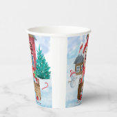 Gobelets En Papier Shiba Inu Chien dans la neige Maison de Chien de N (Droite)