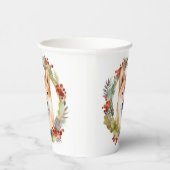Gobelets En Papier Shiba Inu Festive de la couronne de Noël Coupe (Droite)