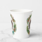 Gobelets En Papier Shih Tzu Christmas Wreath Festive Pup (Droite)