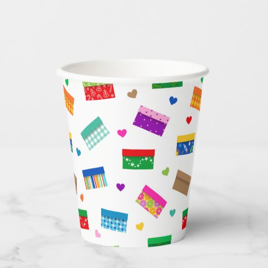 Gobelets En Papier Shoebox Love Paper Cup - Blanc (Recto)