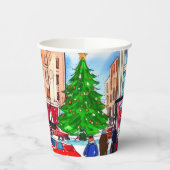 Gobelets En Papier Shopping de Noël (Gauche)