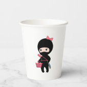 Gobelets En Papier Shopping Ninja Girl (Verso)