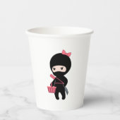 Gobelets En Papier Shopping Ninja Girl (Recto)